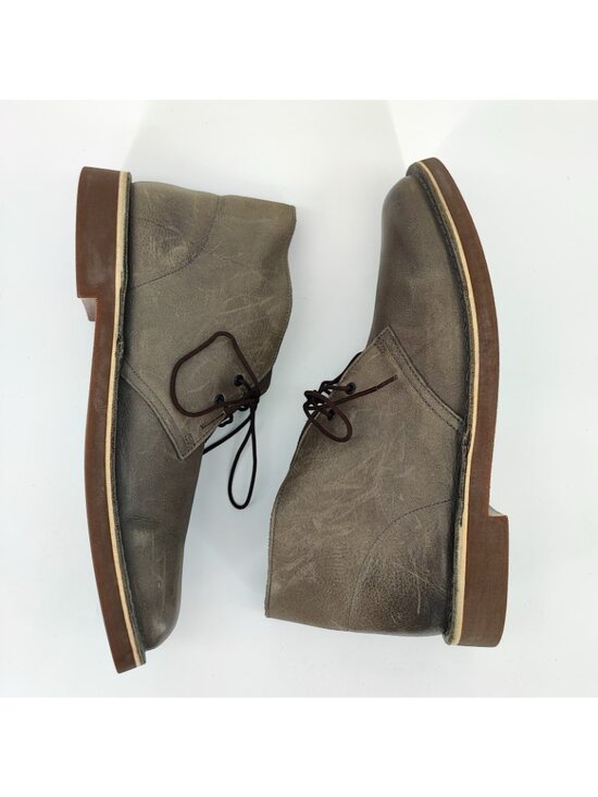 Clarks Bushacre 2 Men’s 12 US Boots Leather Gray Distressed Chukka 26113054 main image 10